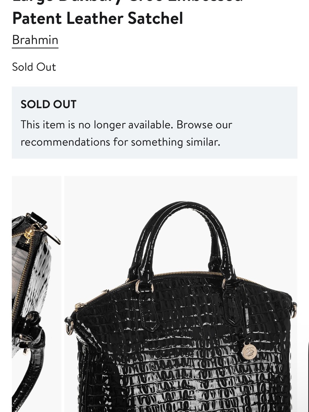 BRAHMIN MELBOURNE COLLECTION
LARGE DUXBURY DOME SATCHEL BAG - Picture 10 of 10